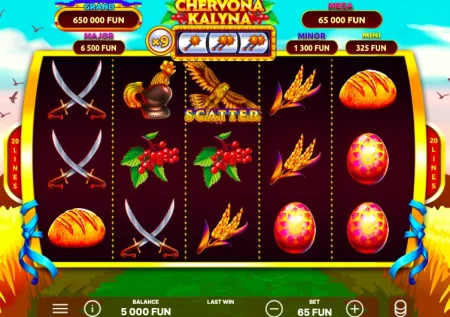 Ігровий автомат на гроші Chervona Kalyna
